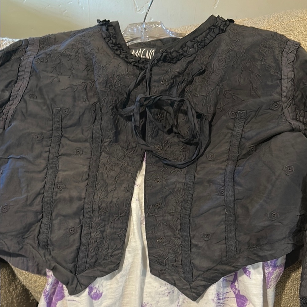 Magnolia Pearl Charcoal Embroidered Jacket DO NOT BUY YET - Picture 4 of 10